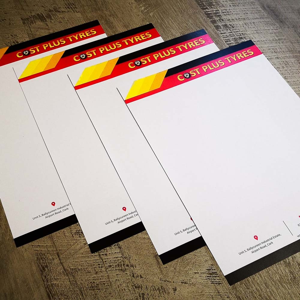 Letterhead Printing Letterhead Printing Cork Ireland letterhead design